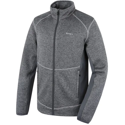 Husky Men's fleece sweater with zipper Alan M dark grey