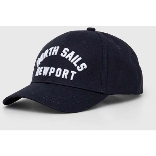 North Sails Bombažna bejzbolska kapa mornarsko modra barva