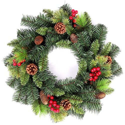  Novogodišnji venac sa šišarkama 50cm 190021 Cene