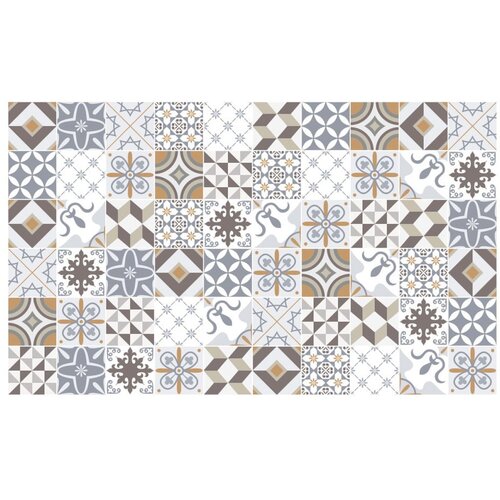 Ambiance Komplet 60 stenskih nalepk Cement Tiles Liliania, 10 x 10 cm Cene
