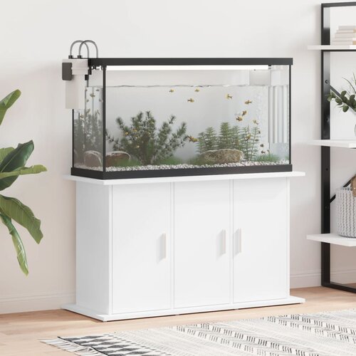  Stalak za akvarij bijeli 101 x 41 x 58 cm od konstruiranog drva Cijene
