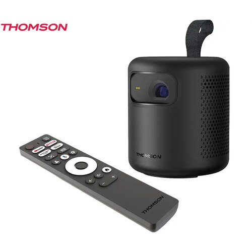 Thomson VEGA PG35B prenosni LED projektor, 4K UHD, HDR10+, Google TV, WiFi, Bluetooth, Dolby, polnilna baterija, 350 ANSI lumnov, STEREO zvočniki, AUTO poravnava / fokus, daljinec, črn (Premium Black) - - Bonajo Cene