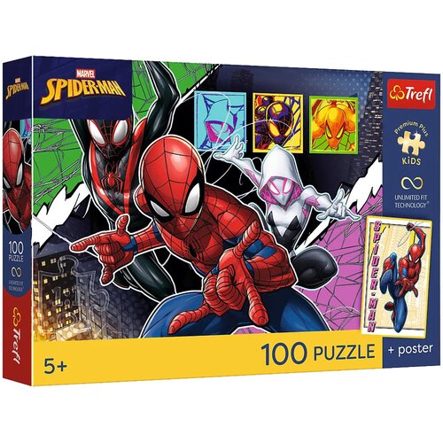 Trefl Marvel Spider-Man: Herojski pajek, 100-delna sestavljanka - Slike