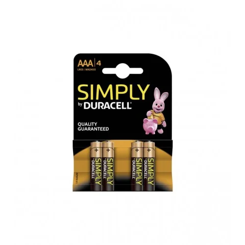 Duracell Baterije AAA RL03 1,5V Simply 4/1 S5734