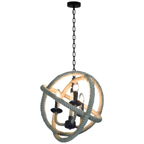  Luster na lancu ROPE GLOBO 3xE14/10W/230V Slike