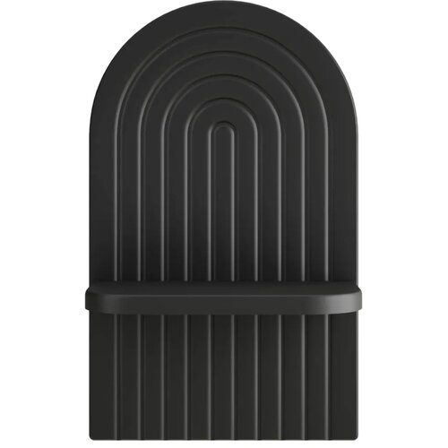  Zidna polica 2 kom. Crna 23 x 13 5 x 37 5 cm Prerađeno drvo - Crna 23 cm Slike
