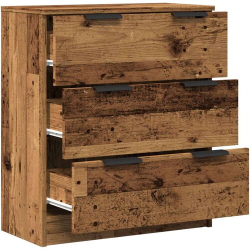 VidaXL Komoda boja starog drva 60 x 30 x 70 cm od konstruiranog drva Slike