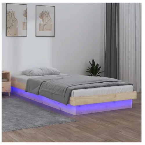  LED posteljni okvir 100x200 cm trles