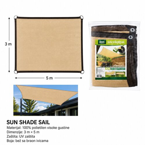 KMT Tenda, 3x5 m, Braon Cene