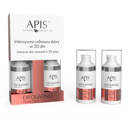 Apis Professional eksfoliation - home care - dvofazno sredstvo za intezivnu regeneraciju kože 10% emulsion + 15% gel Slike