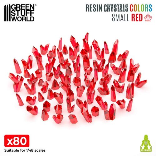 Green Stuff World Red Resin Crystals | Crveni smolasti kristali 6–10mm (80 kom) Cene