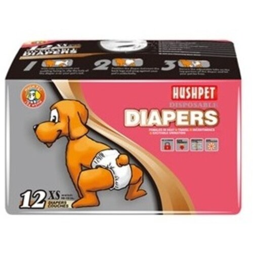 Hush-pet Pelene Diapers - 12-kom Cene