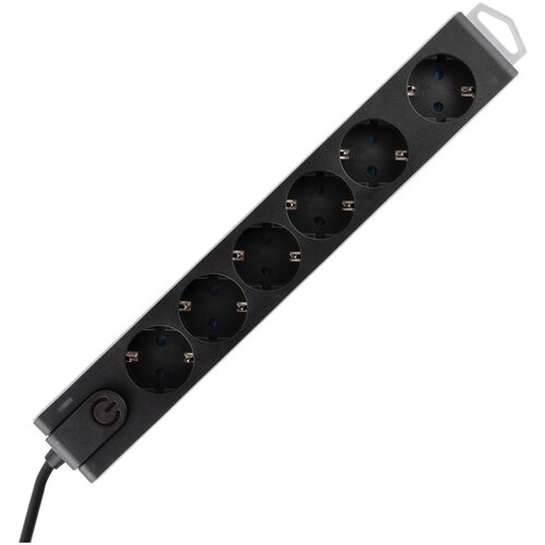 Produžni kabl sa zaštitom, 6 utičnica, 1.5 mm², 3 met - NVT 6K-3/BK Cijene