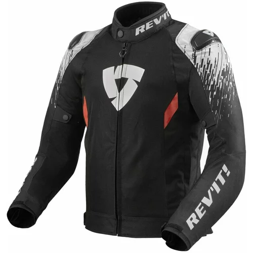 Rev'it! Jacket Quantum 2 Air Black/White 2XL Tekstilna jakna
