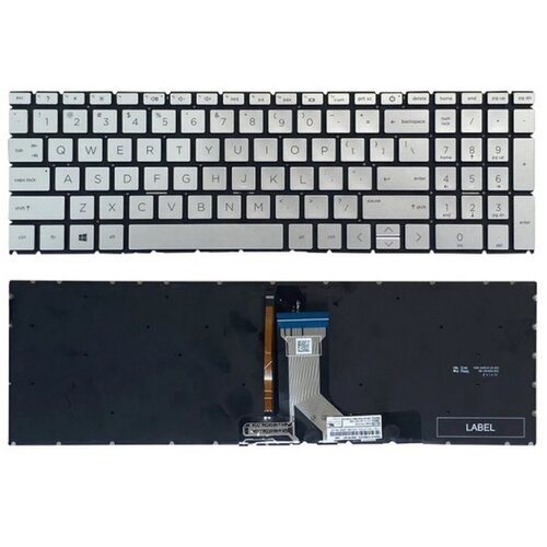 XRT POWER Tastatura za laptop HP Pavilion 15-EH 15Z-EH series mali enter backlight srebrna Cene