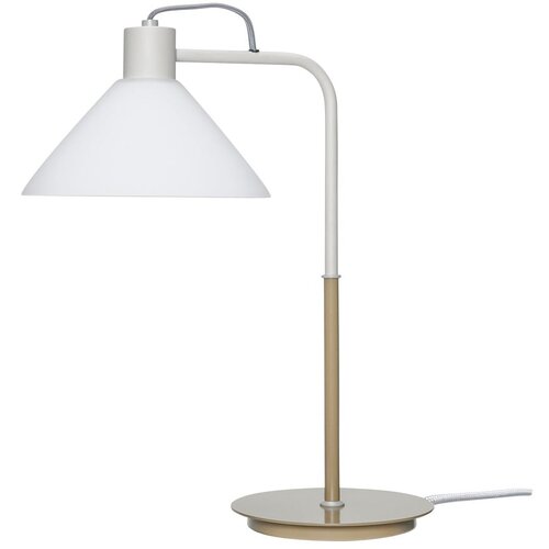 H&amp;uuml;bsch Bijela stolna lampa sa staklenim sjenilom (visina 44 cm) Spot &amp;ndash; Slike