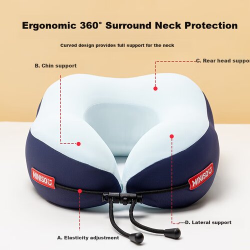  Miniso Jastuk za vrat, Memorijska pena, Prenosiv, Ergonomski Cene