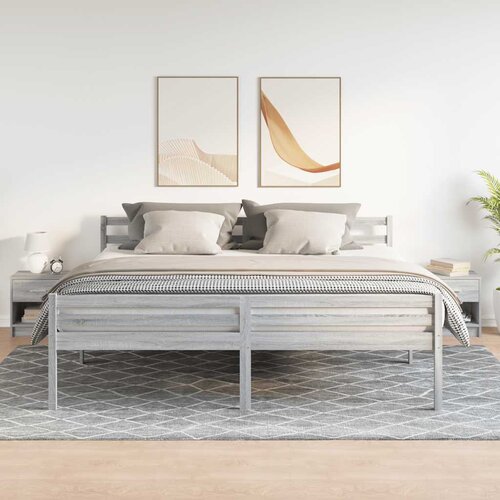  Noćni ormarići 2 kom s ladicama sivi Sonoma 39x28x41 cm Cijene