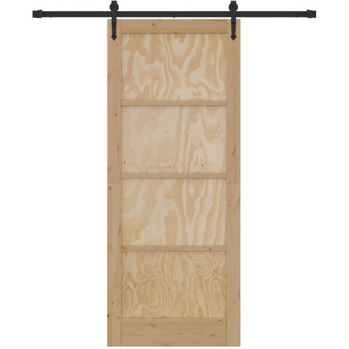  Klizna vrata ORKDAL Prirodna i crna 86 x 211 cm Slike