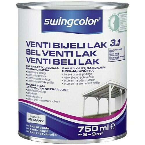 SWINGCOLOR bijeli lak Venti lak 3u1 (Bijele boje, 750 ml) Slike