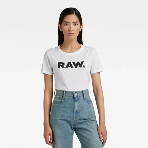 G-star T-shirt - RAW. Slim R T WMN WHITE