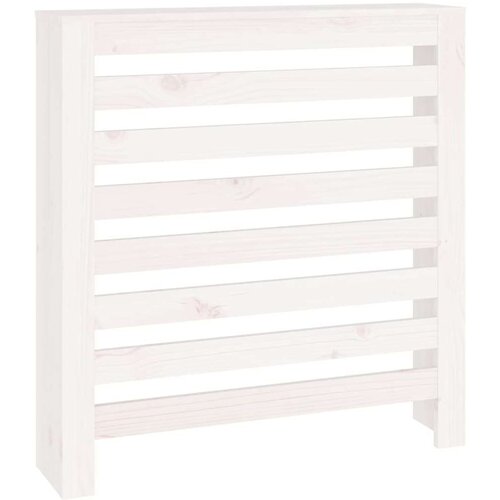  Pokrov za radiator bela 79,5x19x84 cm trdna borovina, (21397583) Slike