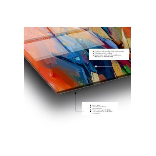 Wallxpert Slika od kaljenog stakla 70x100cm Slike