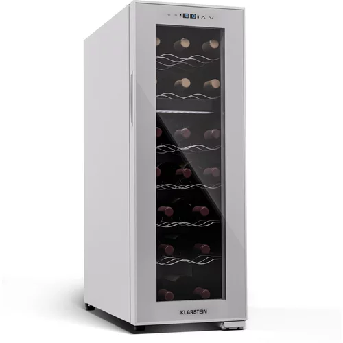 Klarstein Shiraz 18 Duo, hladilnik za vino, 2 hladilni območji, 53 l/18 steklenic, 5-18 °C, upravljanje na dotik