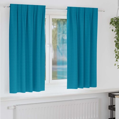  Zavjese za blackout s prstenovima 2 pcs Tirkizna 175 x 140 cm Cijene