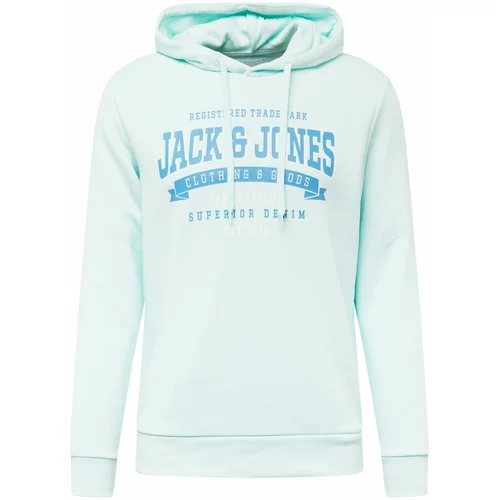 Jack & Jones Sweater majica tirkiz / svijetloplava / bijela