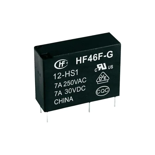 Hongfa Mrežni relej HF46F-G/005-HS1, 5 V/DC, 1 x preklopni k., 10 A, 30 V/DC/277