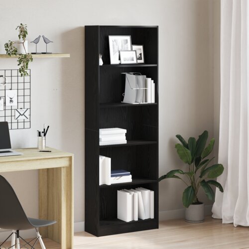  Polica Crni hrast 60 x 24 x 176 cm Konstruirano drvo Cene