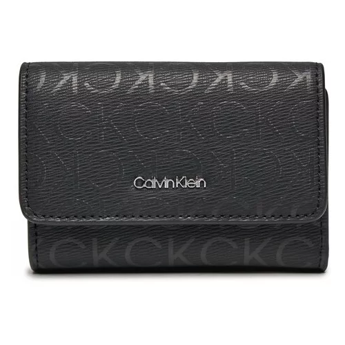 Calvin Klein Majhna ženska denarnica Ck Must Small Trifold_Epi Mono K60K611931 Črna