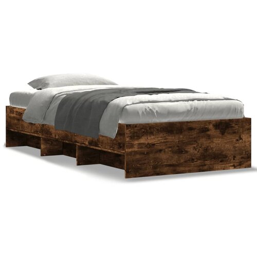 VidaXL okvir za krevet boja hrasta 100 x 200 cm konstruirano drvo Slike