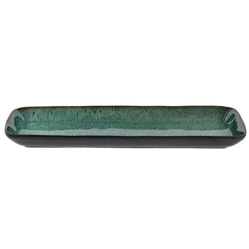 Bitz Črno-zeleni lončeni pladenj za serviranje Bitz, 38 x 14 cm Cene