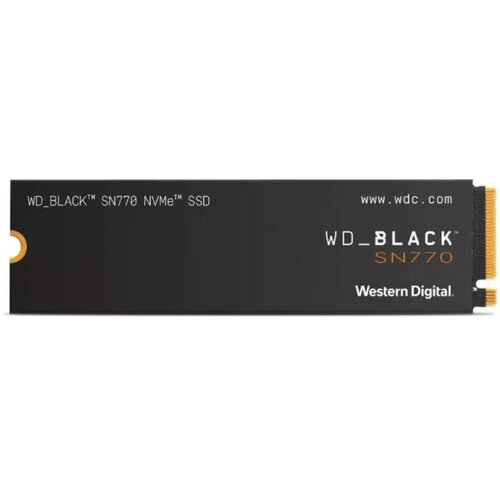 Western Digital 250GB M.2 NVMe SSD Gen4 WDS250G3X0E SN770 Black Cene