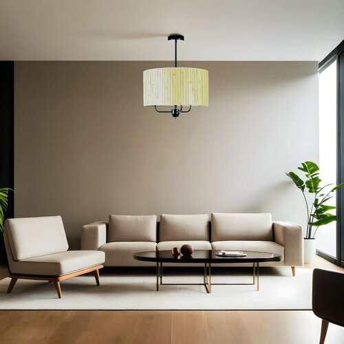 Opviq bambu 08 abajurlu 3 Lü Sarkıt avize oakgreen chandelier Cene