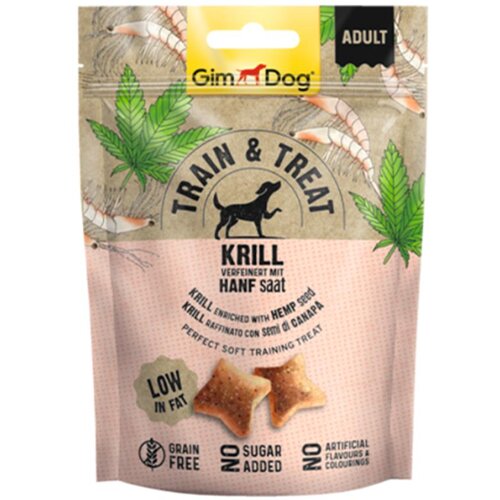 Gimborn gimdog train&treat - račići i seme konoplje 125g Slike