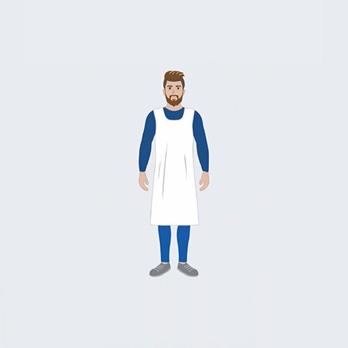  Kecelja APRON PE 30 od LDPE-a 30 my 70×120 cm Cene