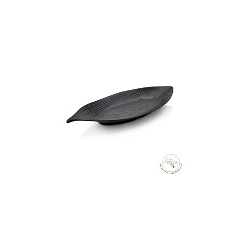 Leaf pladanj /melamin &amp;ndash; crna boja/ &amp;ndash; 37x15cm Slike