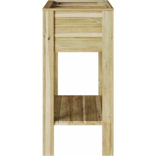  Visoki saksija Smeđa 85,5 x 46,5 x 96 cm Impregnirana borovina Slike