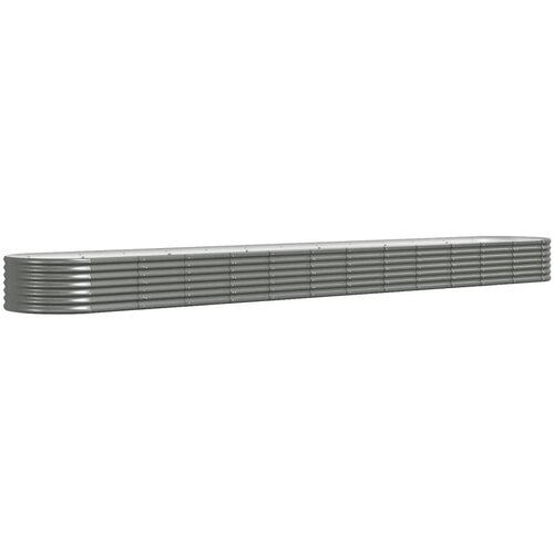 VidaXL Visoka greda iz pra&amp;scaron;no premazanega jekla 512x80x36 cm siva, (20981776) Slike