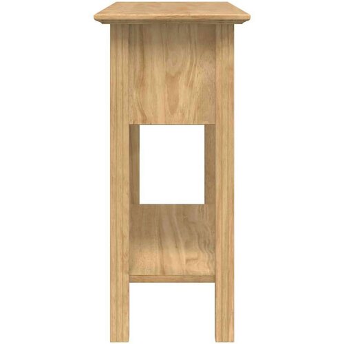  Konzolna stolica s ladicama BODO Medeno smeđa 91 x 34.7 x 74 cm - boja meda Slike