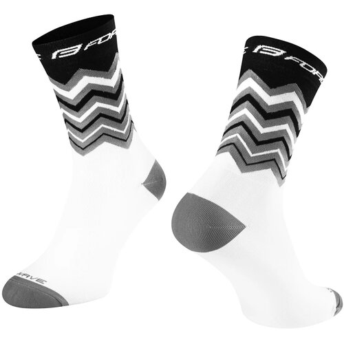 Force Cyklistické ponožky Wave černo-bílé, S/M Cene