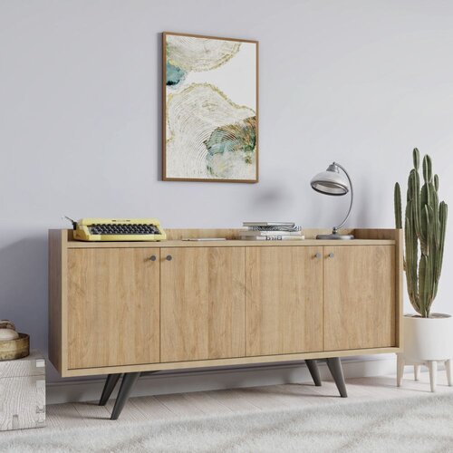 Woody Fashion Komoda Lisabon 150x75x40cm Hrast Cene