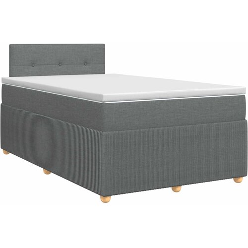  Boxspring krevet s madracem Tamnosiva 120 x 190 cm Tkanina Slike