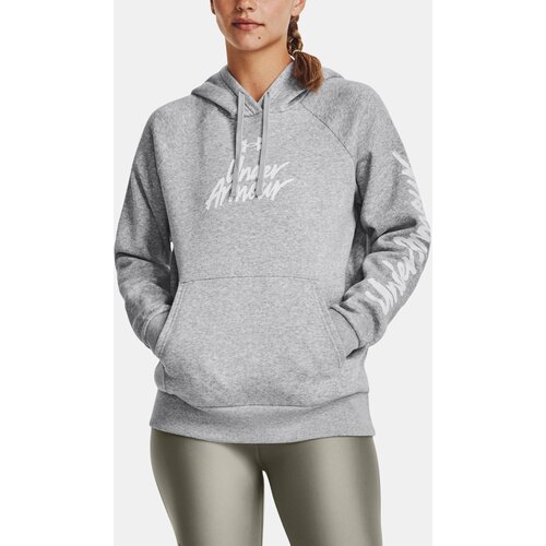Under Armour Sweatshirt UA Rival Fleece Graphic Hdy-GRY - Women Slike