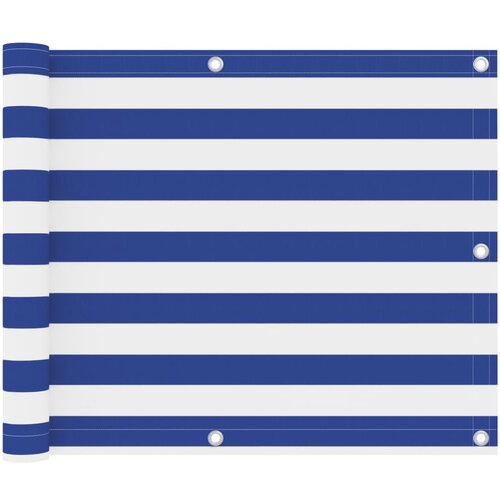 vidaXL balkonski zastor bijelo-plavi 75 x 600 cm od tkanine Oxford Cijene