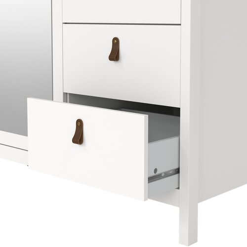 Tvilum Bela garderobna omara z ogledalom 150x199x58 cm Madrid &amp;ndash; Slike