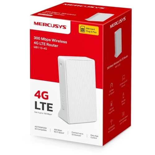 Mercusys LAN MK MB110-4G Router N300 LTE Cene